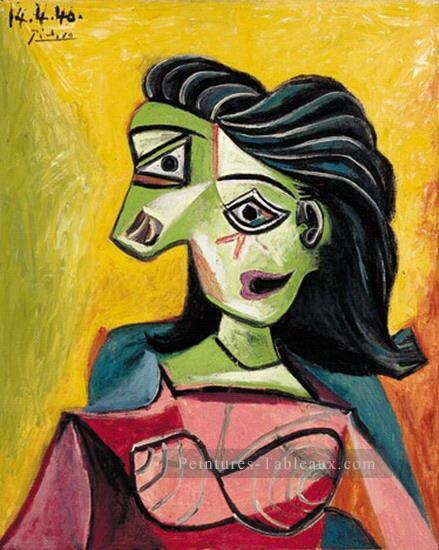 Bust of Femme 1940 cubism Pablo Picasso Peintures à l'huile